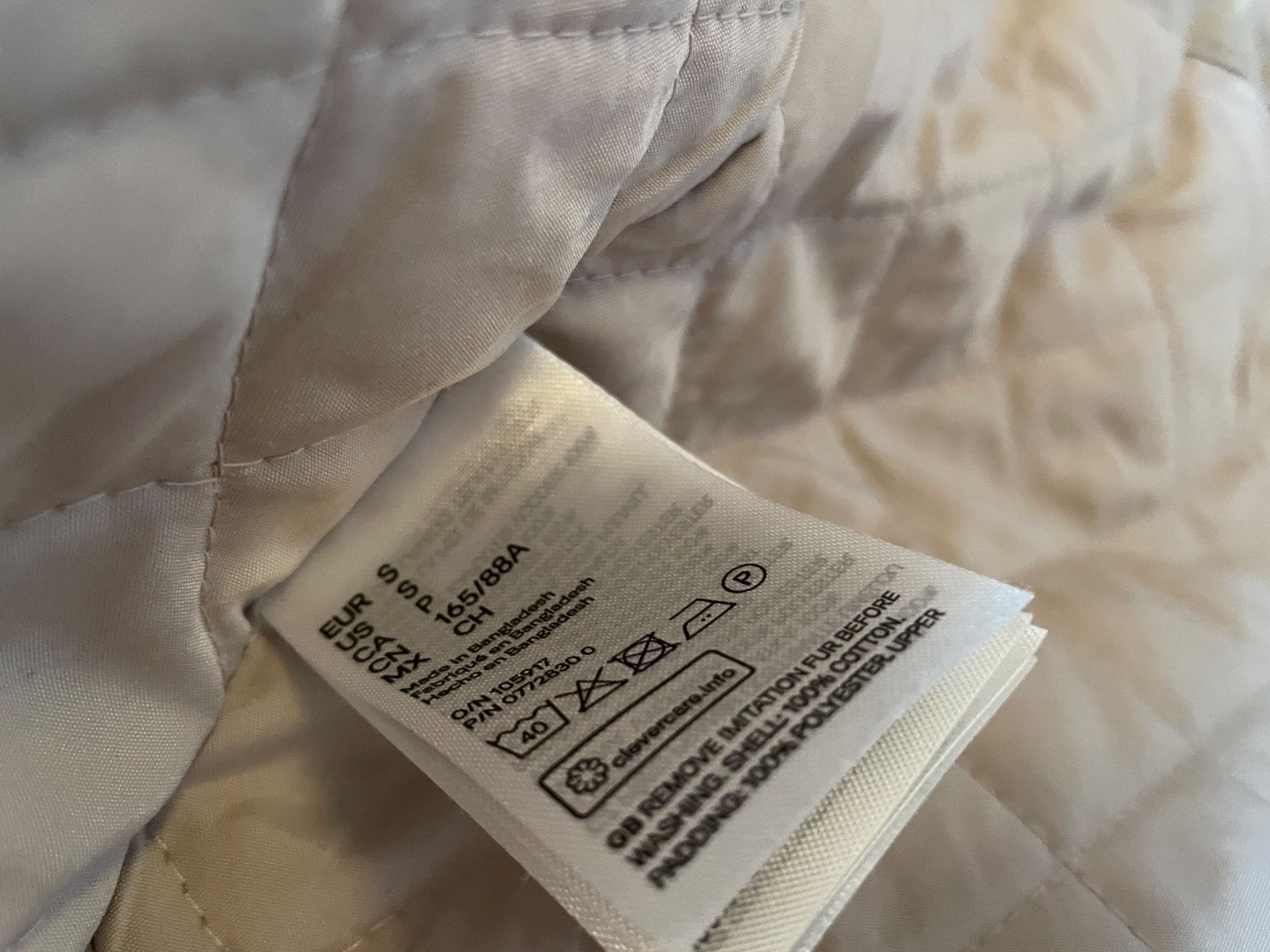 H&M Giacche: Warmer Winter Parka beige Gr. S H&M – Usato da Münsingen venduto da Secondhand89 6