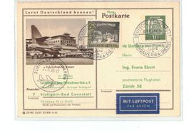 BRD PP Ganzsache Postkarte Schiffspost Luftpost  Zürich 1963