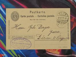 CL26 Carte Postale + Timbre Suisse 1907