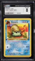 Vintage 1999 Pokemon Fossil 1st Edition Omanyte CGC 8