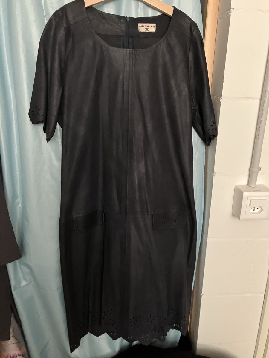 Kleider: Dunkelblaues Lederkleid 36 – Neu (gemäss Beschreibung) aus Bremgarten AG von nin_ps8y 3
