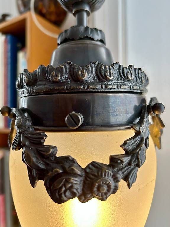 Lampadari & plafoniere: Deckenlampe "Empire-Stil" Replika mit massivem Bronce-Dekor – Usato da St. Gallen venduto da matasurf 1