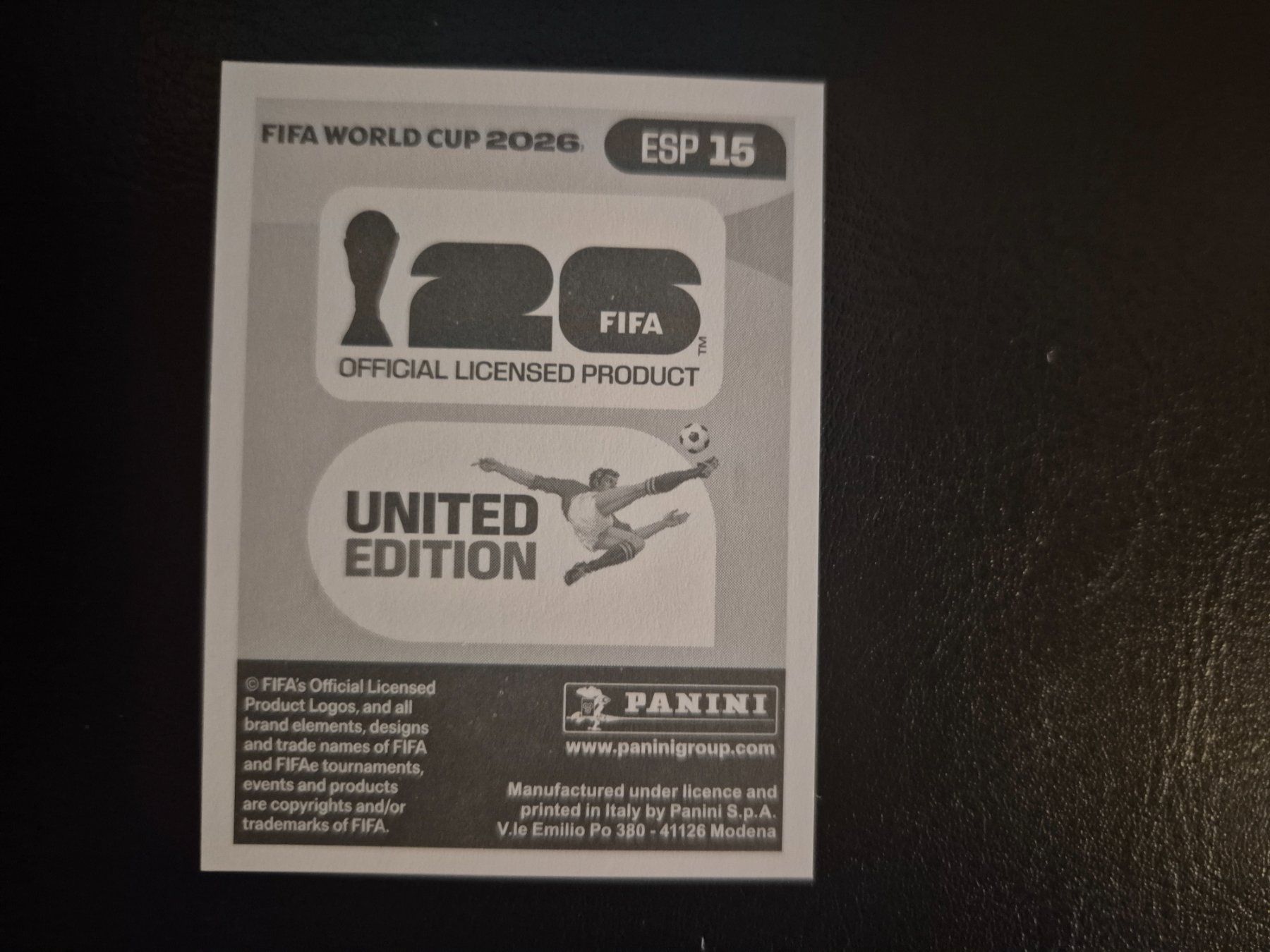 Panini Sammelbilder & Trading cards: Panini WM 26 ESP 15 – Neu (gemäss Beschreibung) aus Rorschacherberg von AJ3108 1