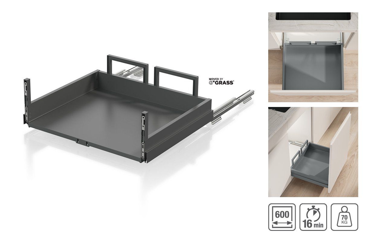 Müllex Cestini per rifiuti: 078 Müllex Abfallsystem Komplettschubkasten 60 Pro – Nuovo e nell'imballaggio originale da Derendingen venduto da Meisterstuecke 1