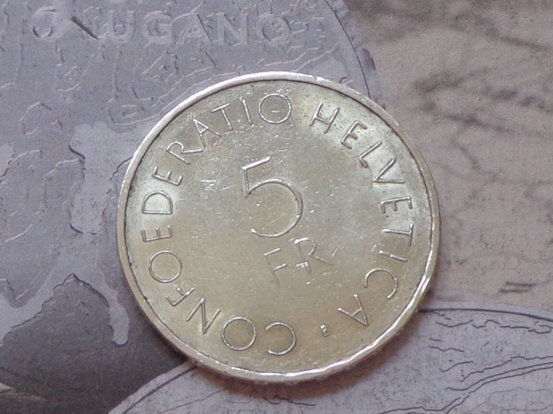 Tutti le monete: 5 Fr. 1963 B - Rotes Kreuz – Usato da Pully venduto da UCA01 1