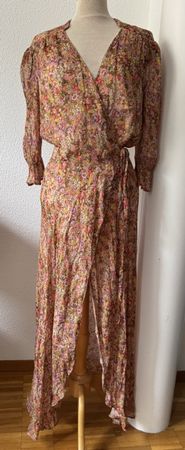 BERENICE Robe Longue Fleurie Taille 40 FR