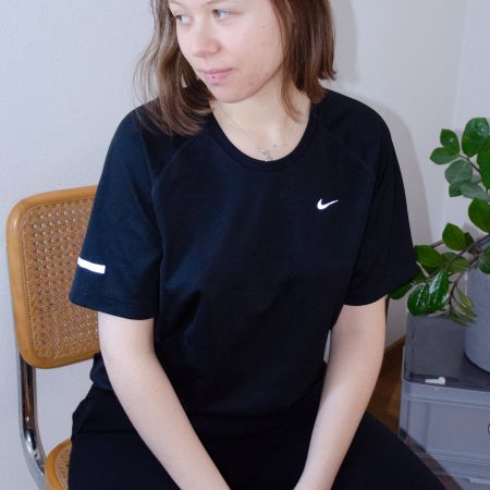 Nike Funktionsshirt Damen, schwarz, Grösse M