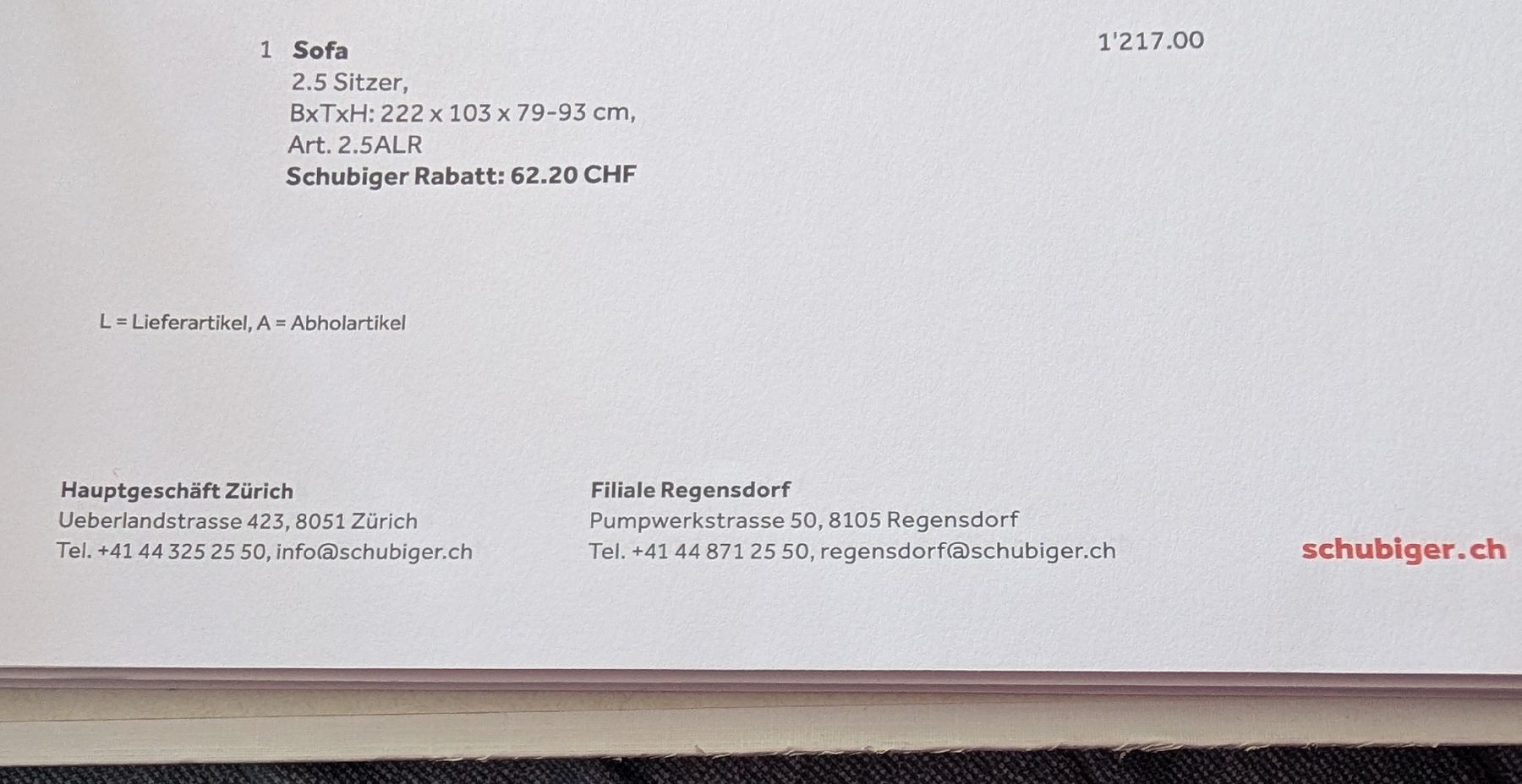 Divani: Schubiger Sofa, Stoff Crown stone, Grau. – Usato da Binz venduto da mst_6dy6 2
