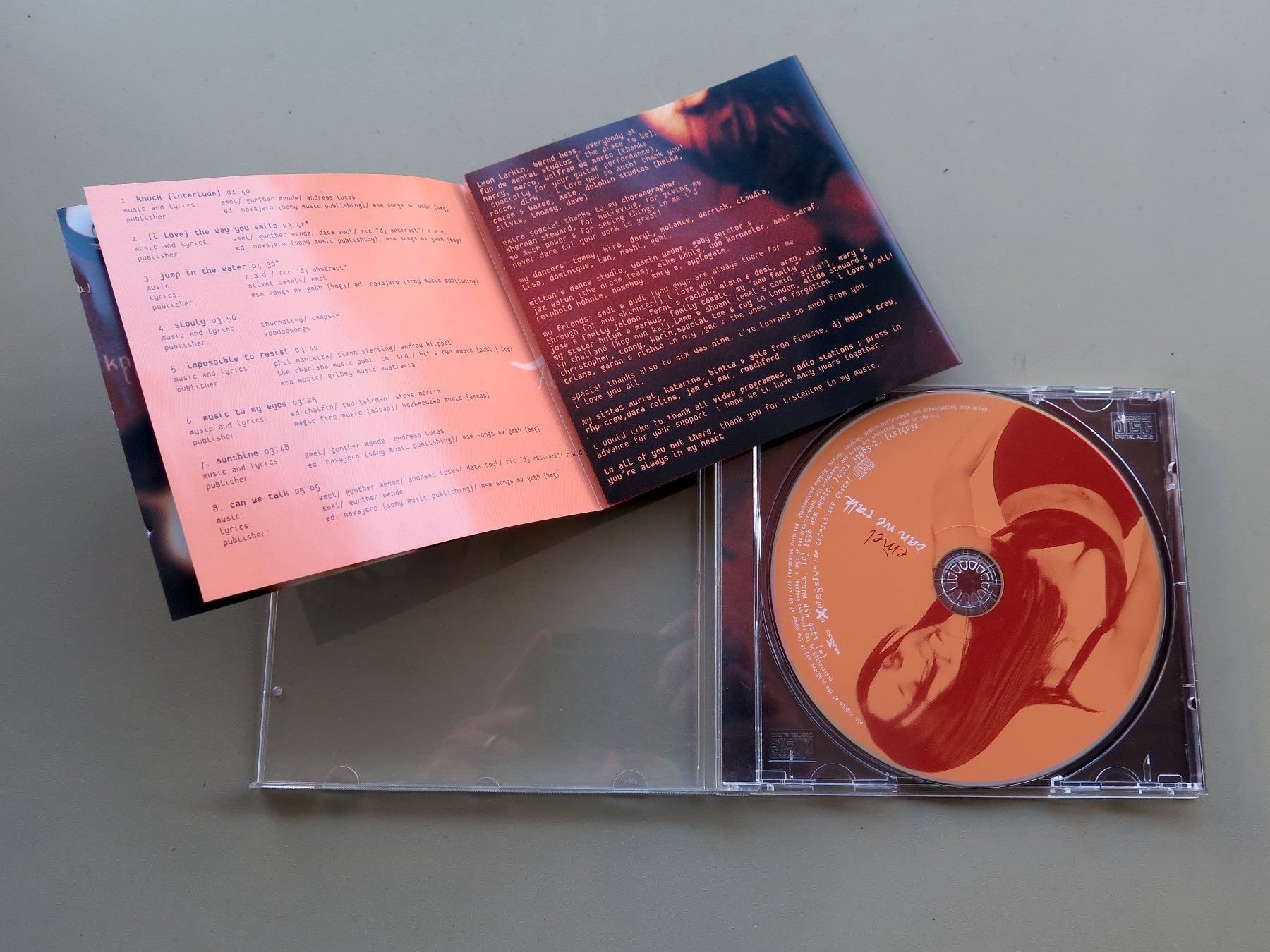 CD: (p) CD EMEL (CH): Can we talk, 1996 – Usato da Bern venduto da Balzamico 2