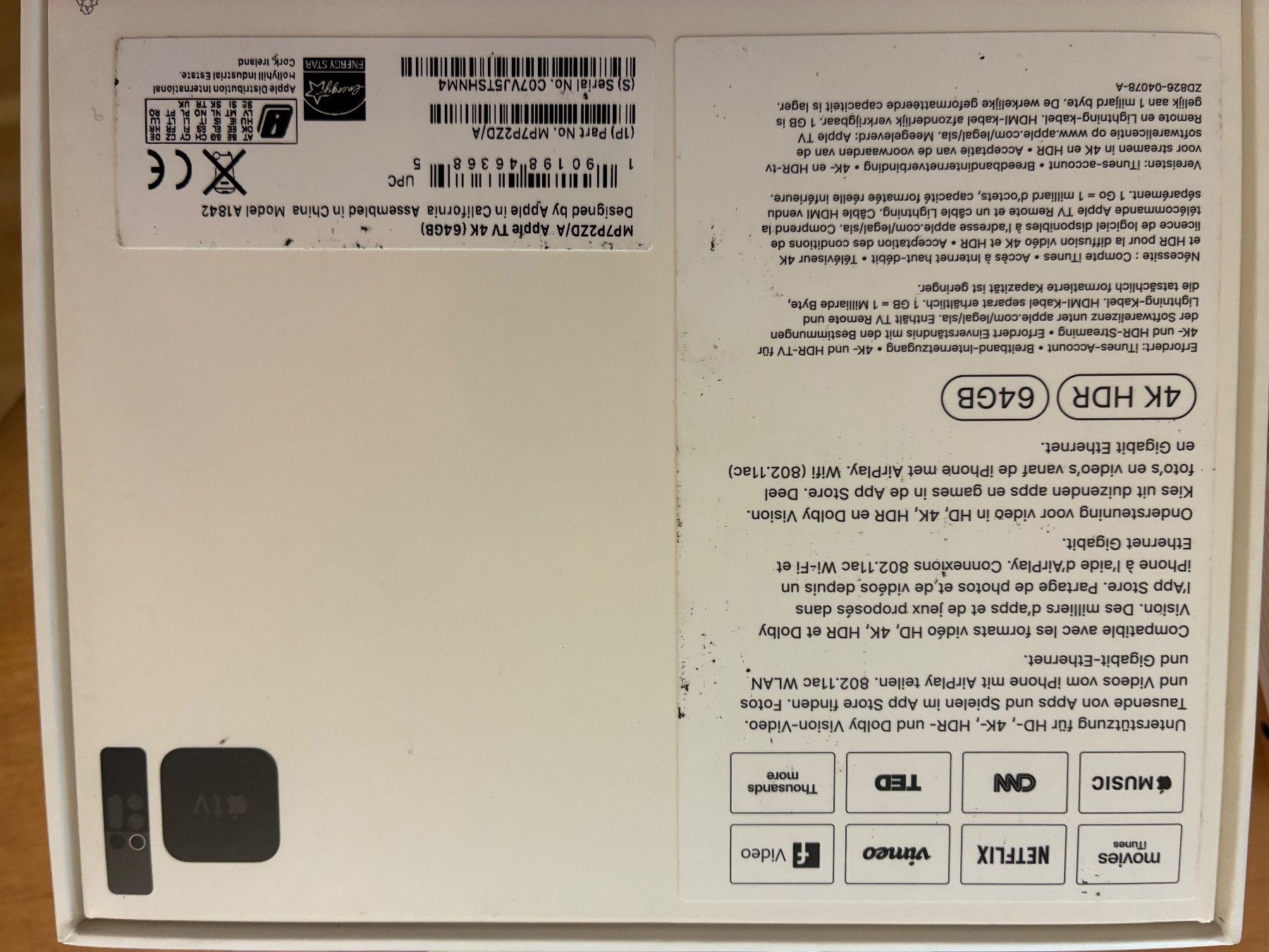 Apple Lettore multimediale & Streamer: APPLE TV 4K 64GB – Usato da Bern venduto da caroso59 2