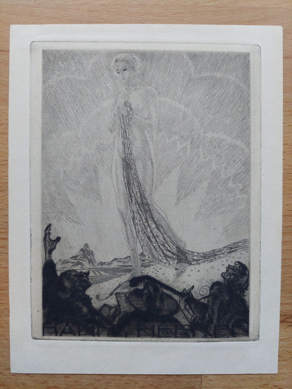 Dipinti: Exlibris Karl Blossfeld - Original Radierung – Usato da Obfelden venduto da Exlibris-Art