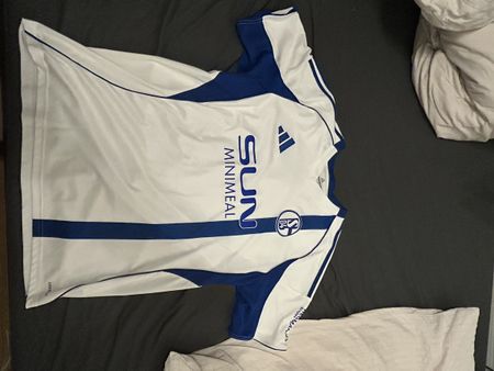 Schalke 04 Trikot Adidas Dzeko Nummer 10 weiss blau