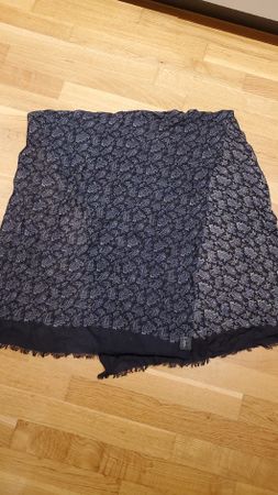 Schal AMANDA CHRISTENSEN 100% Wolle Dunkelblau