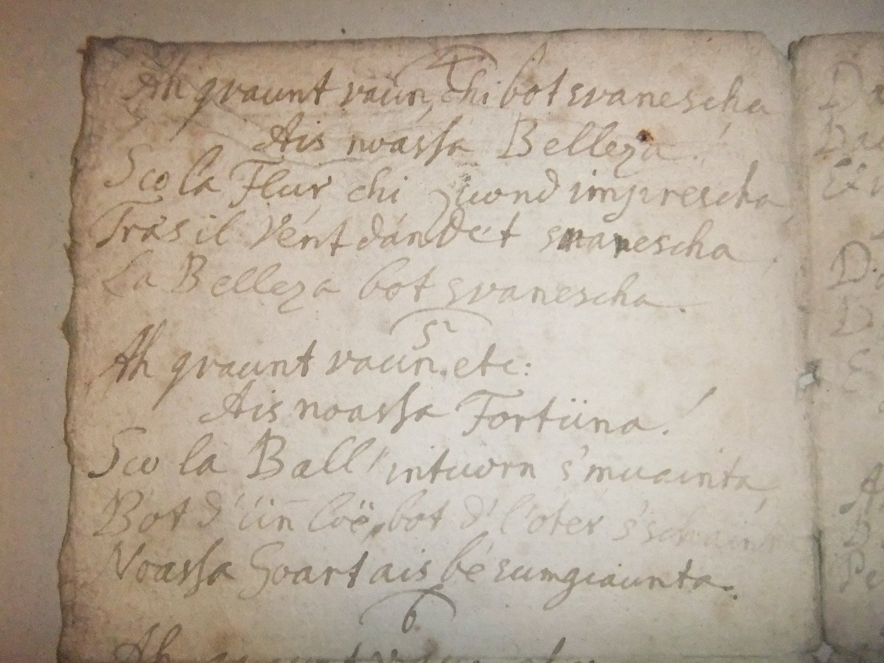 Libri: Antikes Bündner Notenblatt - SONETT – Usato da Esslingen venduto da eintagammeer 4