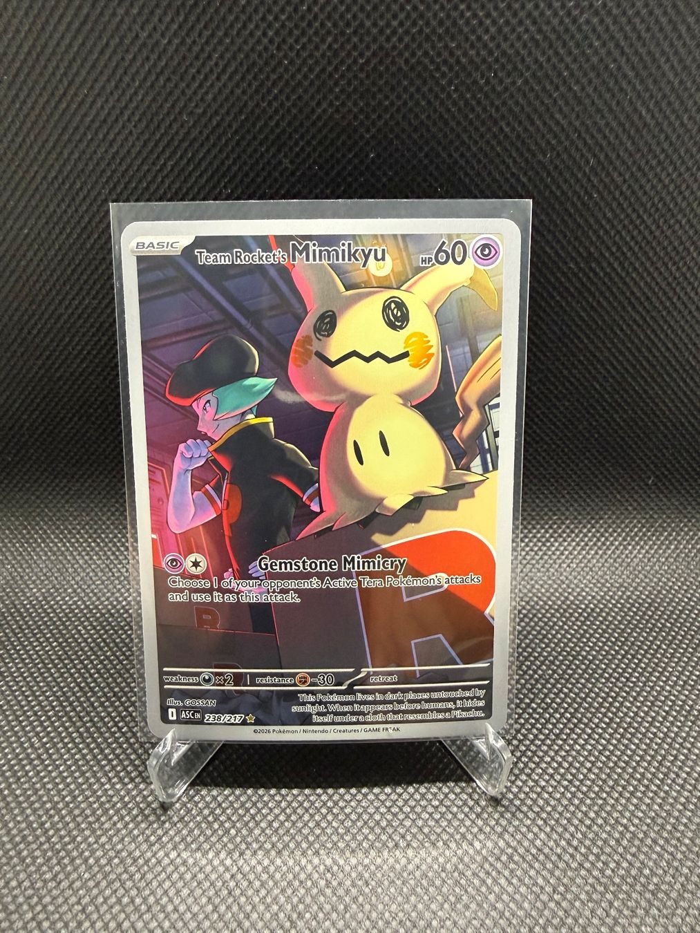 Pokemon Ascended Heroes Team Rockets Mimikyu IR 238/217 (Gebraucht) in ...