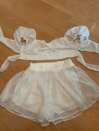 Joli ensemble d’été blanc Shein taille 34 ou xs