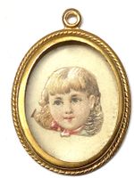 Alter , Spielzeug, Bilderrahmen, Goldblech für Puppenstube