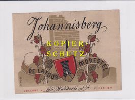 Etikette - Johannisberg "De la Tour Morestel" /bd
