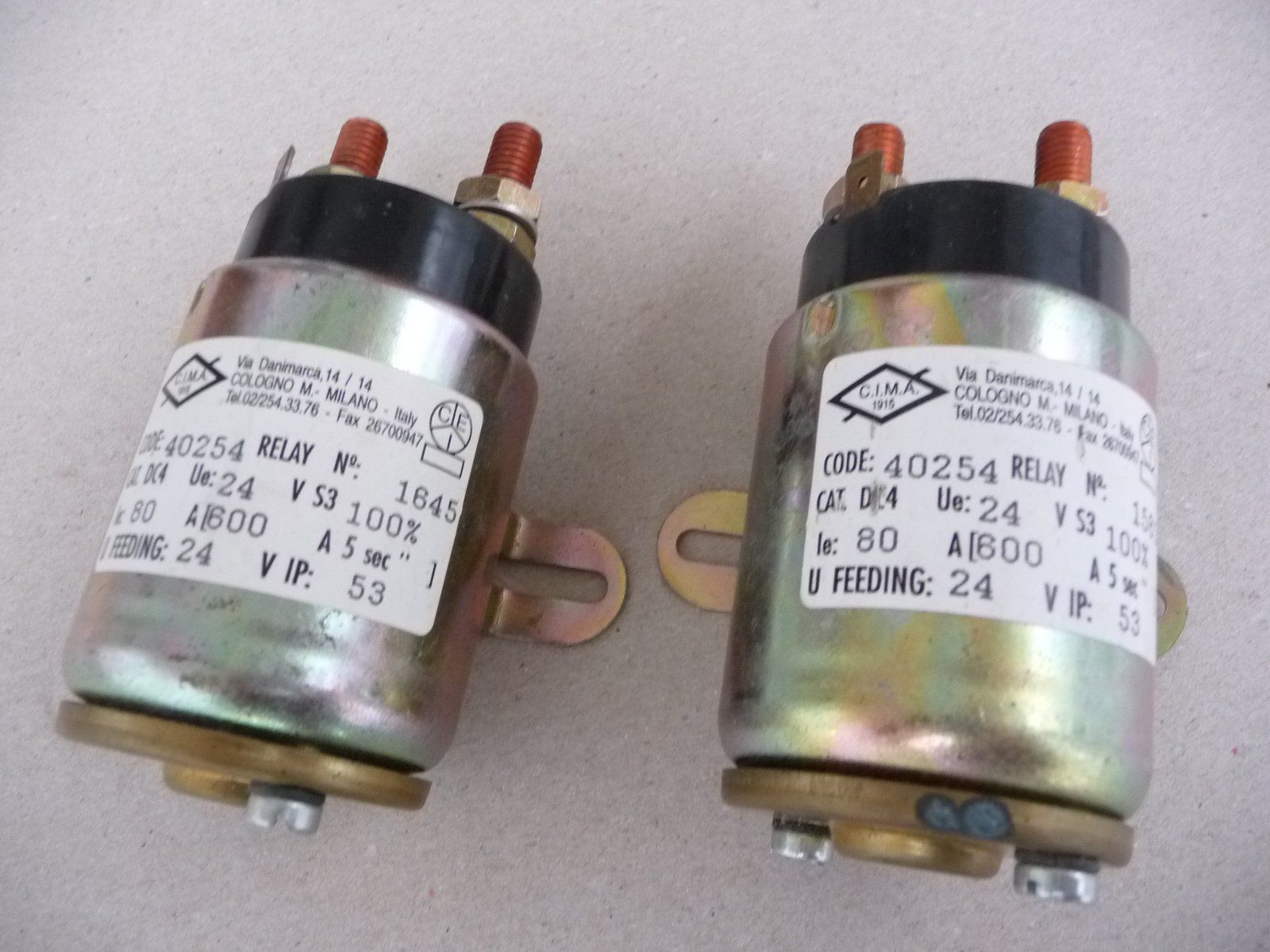 Interruttori: Relais Magnetschalter 24V 600A     2Stück – Nuovo (secondo la descrizione) da Erlen venduto da Kunifer