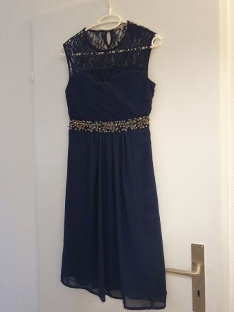 Festliches Kleid dunkelblau Gr. 34