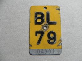 Mofanummer Mofa Nummer BL 79 Baselland 1979 Töffli Geschenk