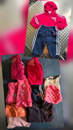 Kleiderpaket Mädchen, Gr. 74, 10-teilig mit ADIDAS!