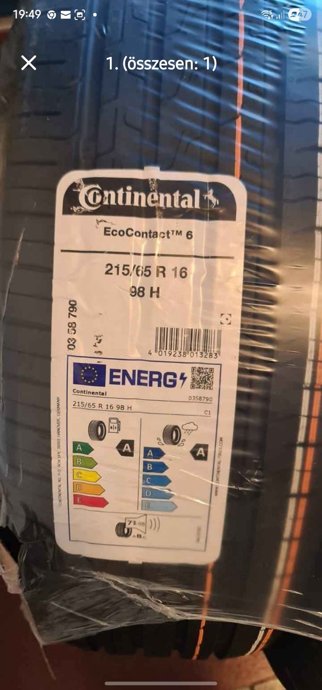 Spinnräder: 215 65 16 Continental Eco Contact 6 – Neu und originalverpackt aus Zürich von Csicsero
