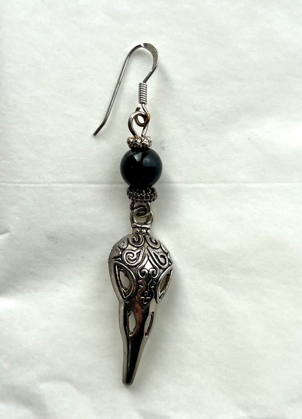 Orecchini pendenti & Orecchini a lobo: Boucles d’oreilles corbeau – Usato da Le Crêt-p-Semsales venduto da staglione69 1