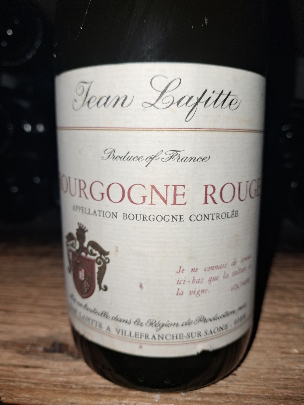 Vino: Bourgogne Rouge Jean Lafitte1985 – Nuovo e nell'imballaggio originale da Le locle venduto da juliensaran 2