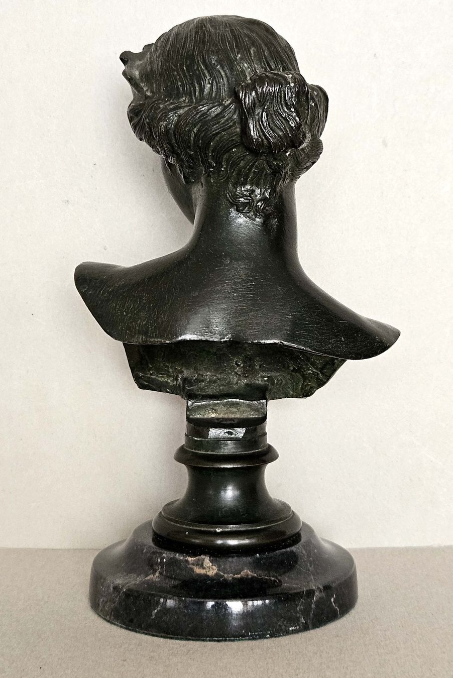 Sculture & Statue: kleine Büste aus Messing im antiken Stil – Usato da Lugano venduto da Numisartes 3