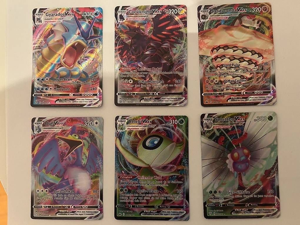 Carte collezionabili: 6 Vmax Pokemon Karten (Orginal) – Usato da Luzern venduto da pat_hyd2
