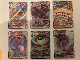 6 Vmax Pokemon Karten (Orginal)
