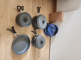 Kochgeschirr Set Campigaz neu mit Tasche. Caming Pfannen