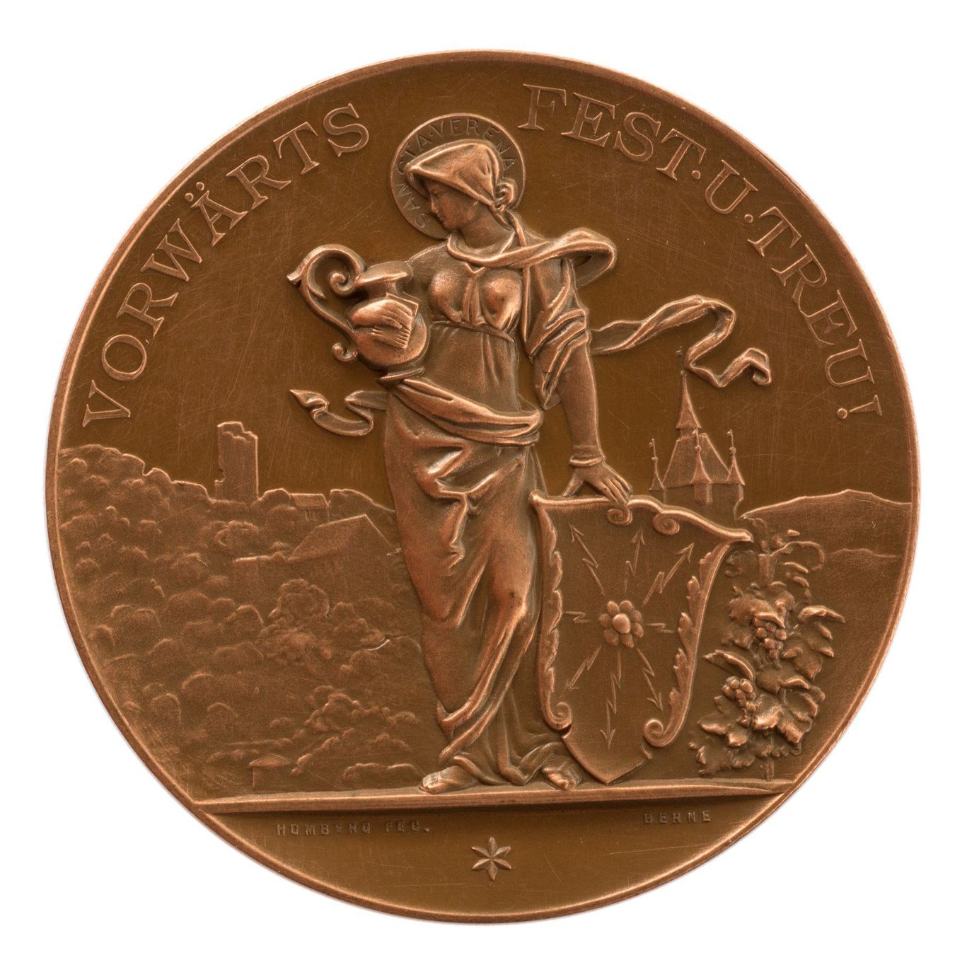 Medaillen: Schützenmedaille AG 1896 Baden – Gebraucht aus Rotkreuz von Swiss-Coins 1