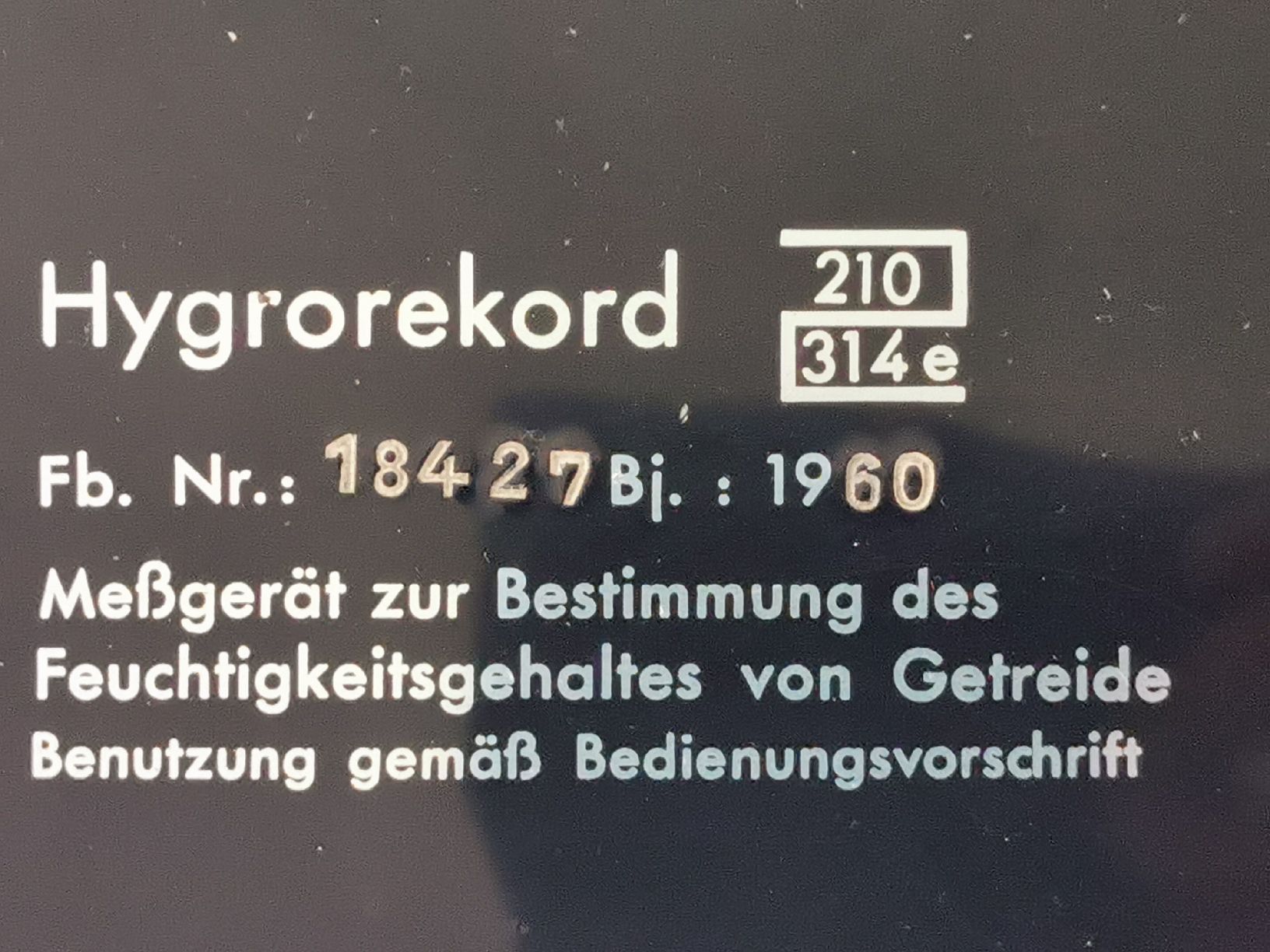 Misurare: Altes Feuchtikeitsmessgerät – Difettoso da Gerlafingen venduto da Oelprinz 2