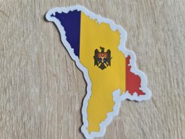 Sticker Aufkleber Moldawien