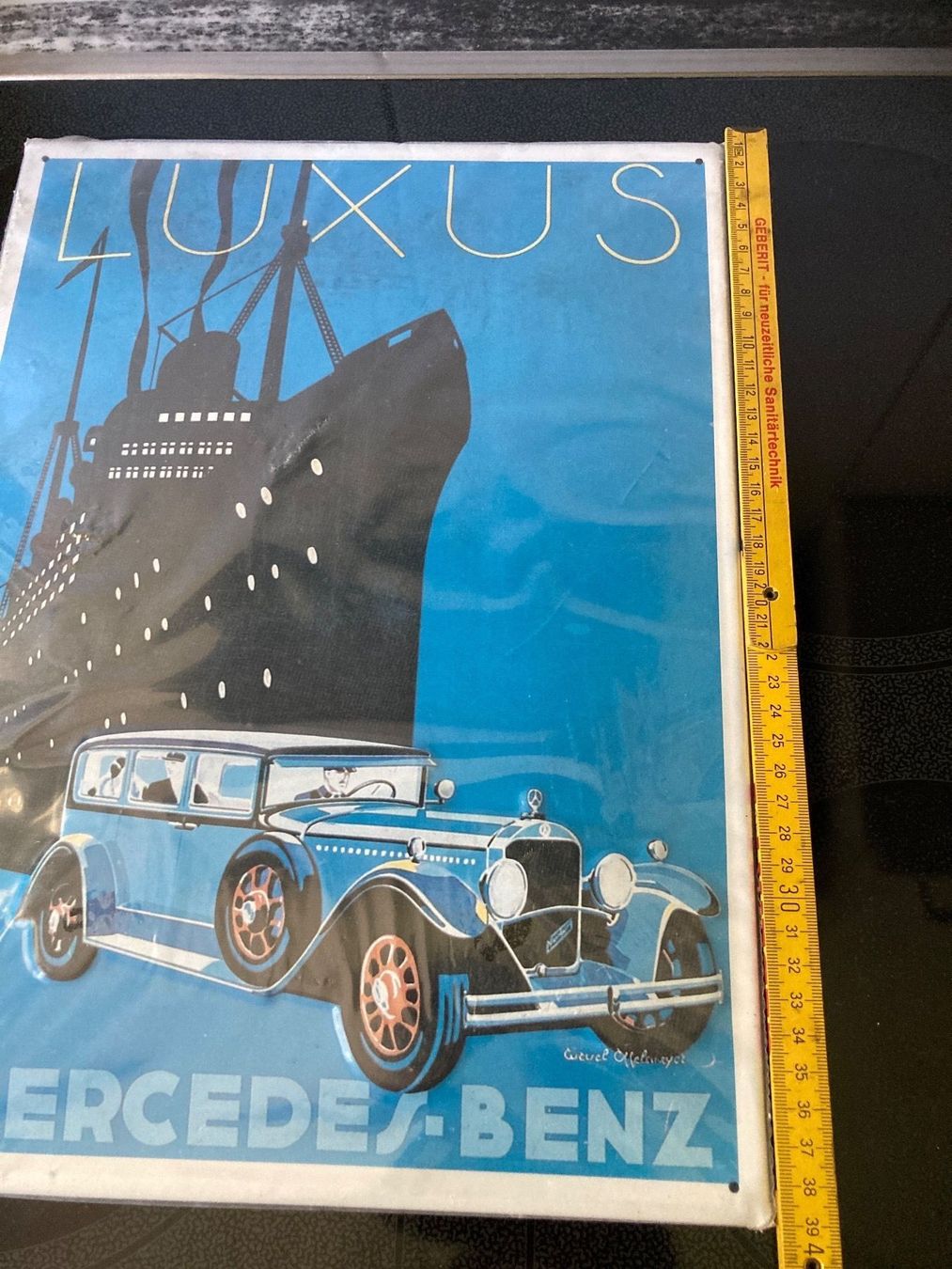 Schilder: Blechtafel LUXUS -  Mercedes-Benz – Gebraucht aus Zürich von Chaeffeler 4