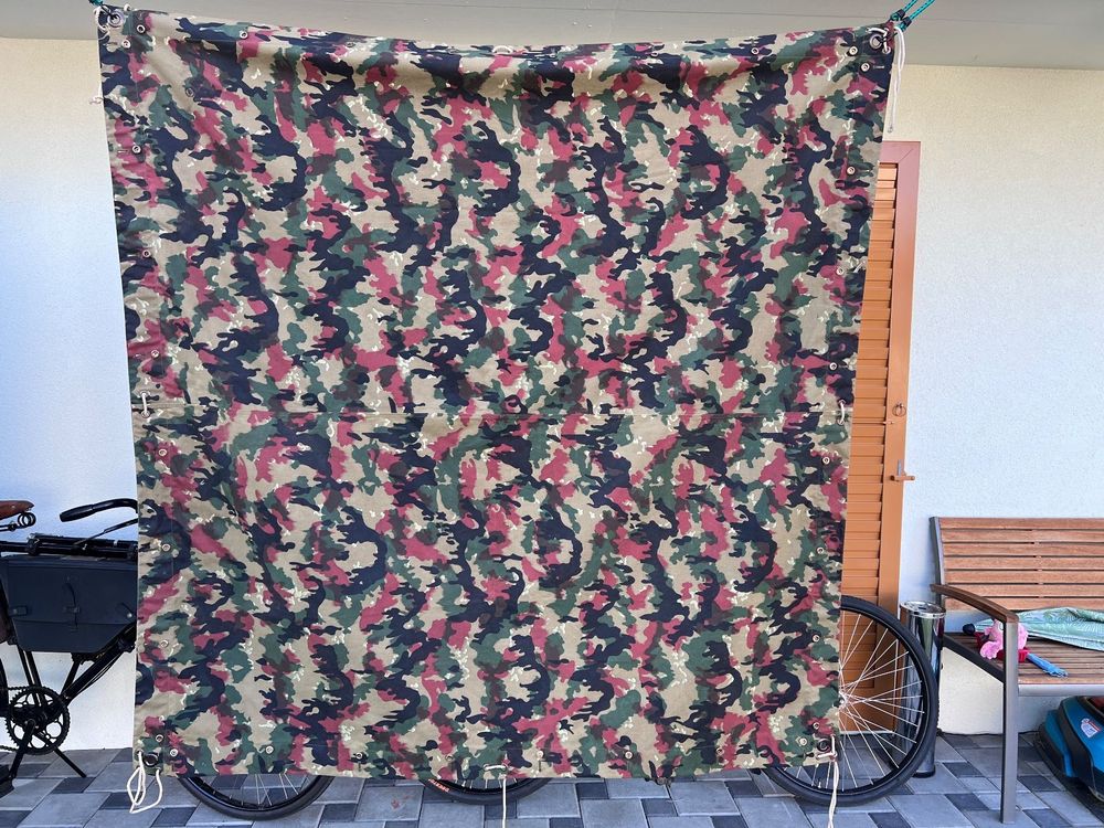 Zeltblache Militär, &amp;quot;vierfrucht&amp;quot; Tarnung, guter Zustand, #1 | Kaufen ...