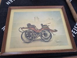 Bild Lanchester 1895 gerahmt guter Zustand