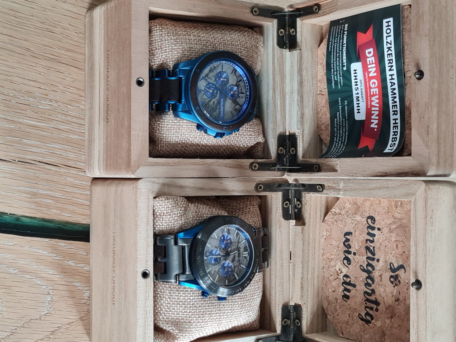 Orologi: 2Stk Holzkern Herren Uhren – Nuovo (secondo la descrizione) da Lauperswil venduto da iveco6 1
