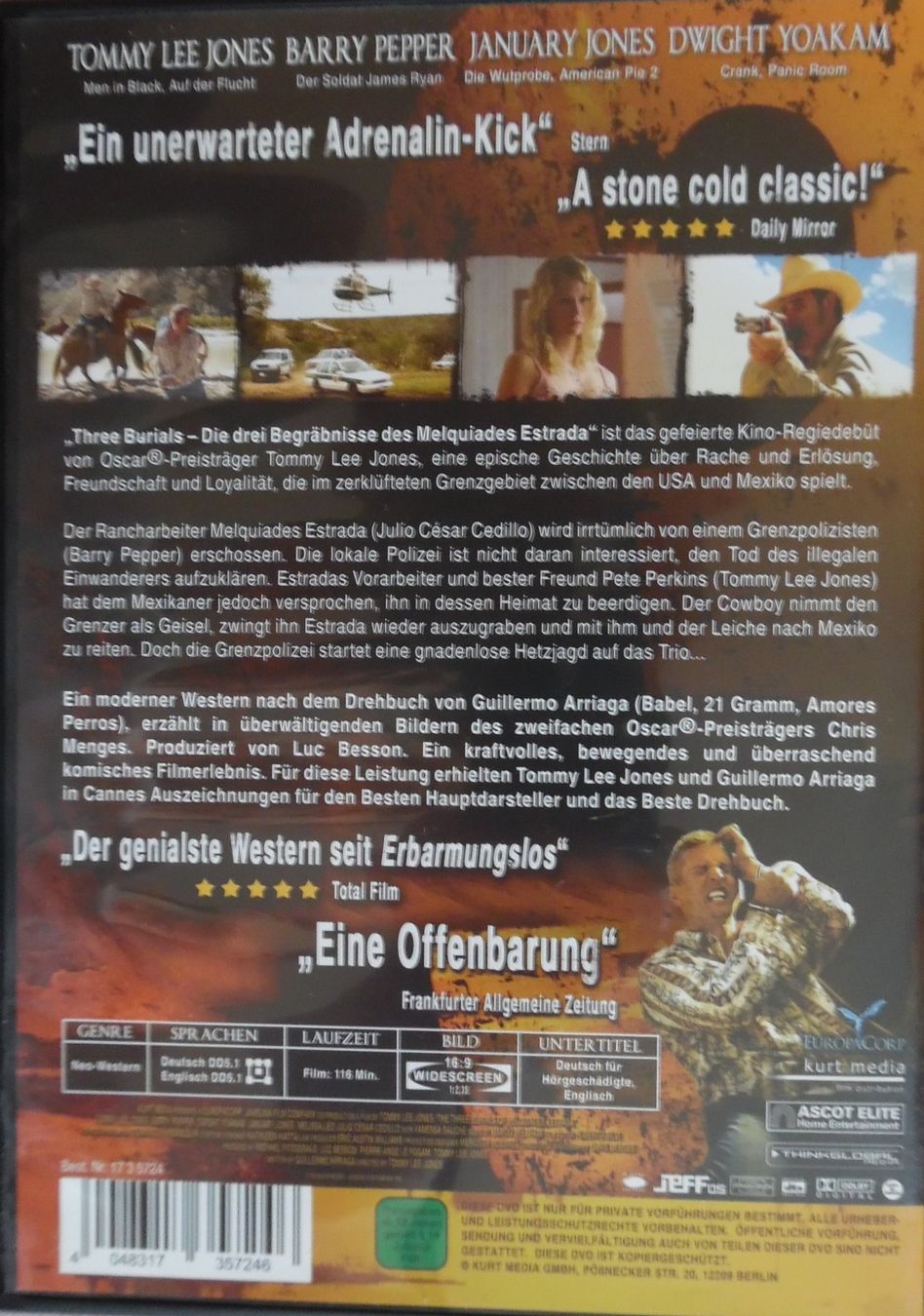 Alle DVDs: Three Burials – Gebraucht aus Bellinzona von Luna093 2