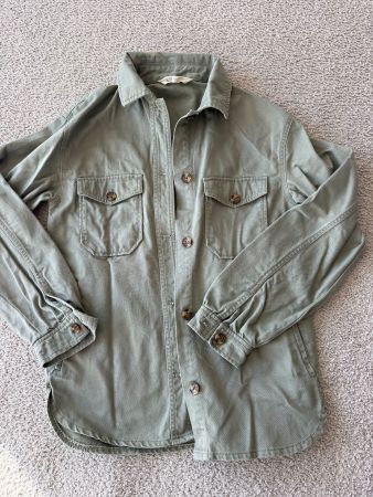 Hemd Jacke Gr.158 graugrün