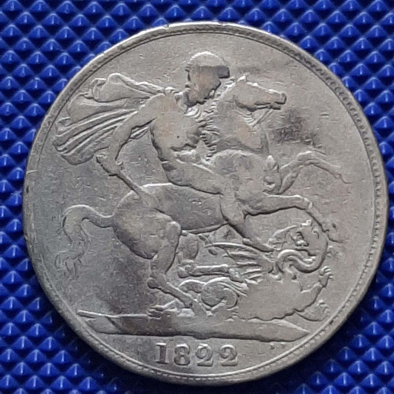 Alle Münzen: 1822 Crown Royaume Uni Georgius IIII – Gebraucht aus Carouge GE von cecob0909