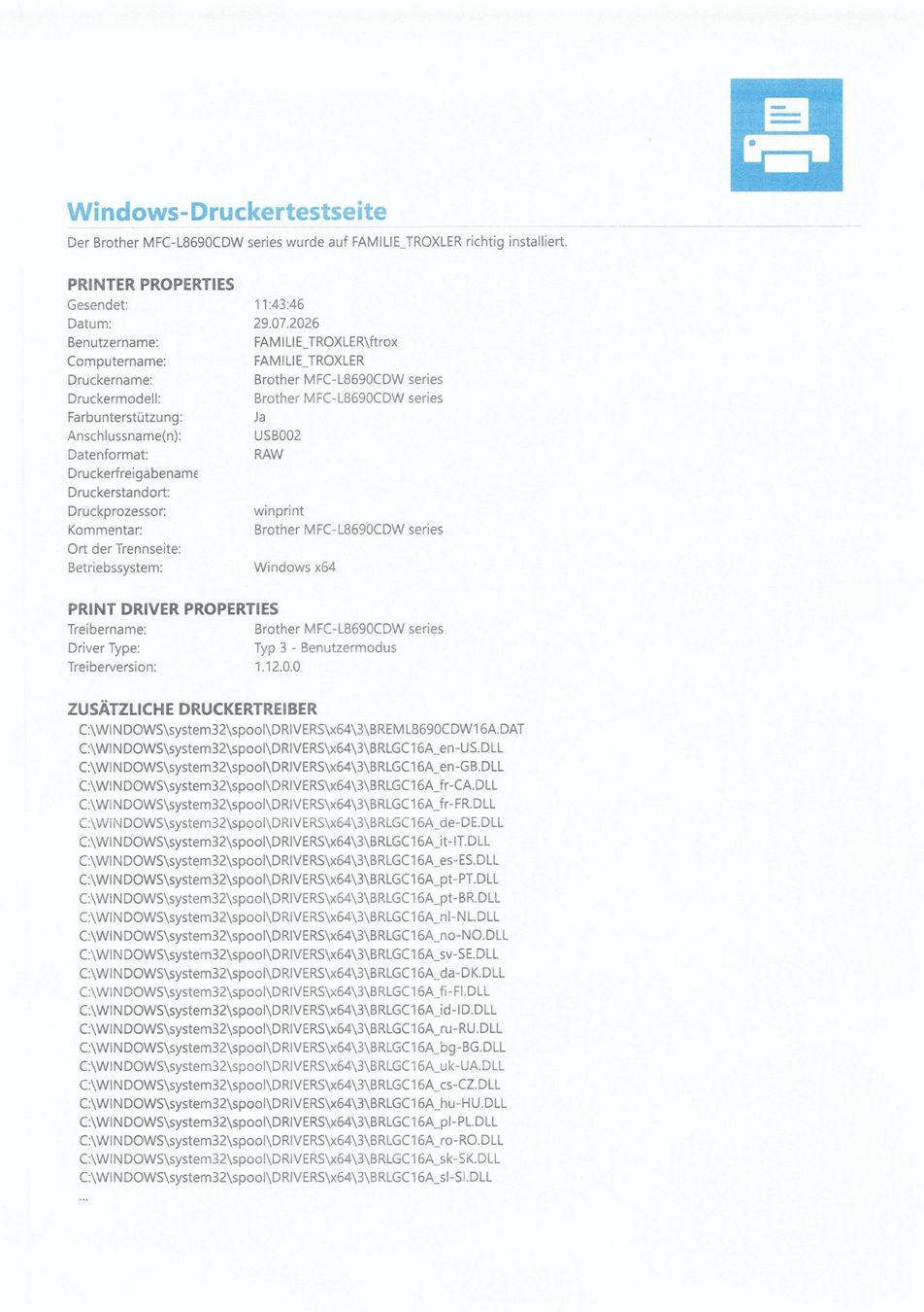 Brother Drucker: Brother MFC-L9570CDN Farblaser Multifunktionsdrucker – Gebraucht aus Rheinfelden von stroxler73 3