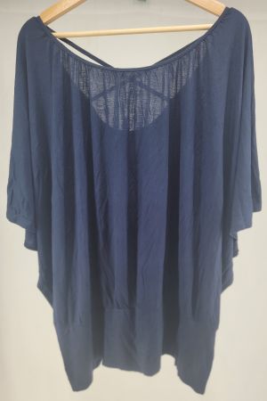 PULL bleu marine Chauve-souris