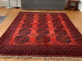 Orientteppich rot gemüstert Hassler 215x305cm günstig abzug