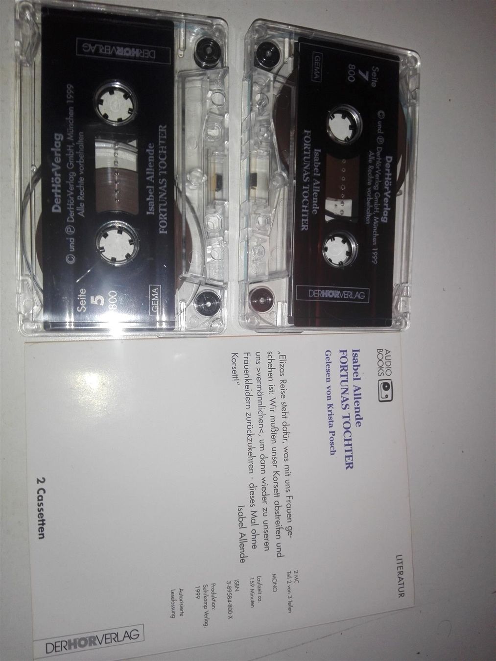 Musicassette: Fortunas Tochter (Isabel Allende) – Usato da St. Gallen venduto da elk2021 4