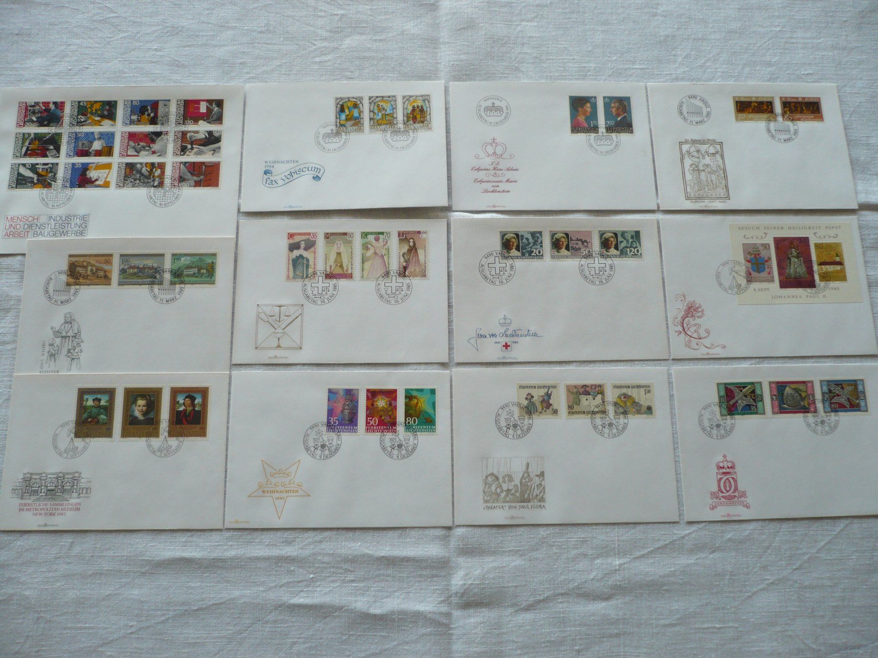 Tutti i francobolli: FL 1983 - 85 24 FDC – Usato da Zürich venduto da saltandpepper008 1