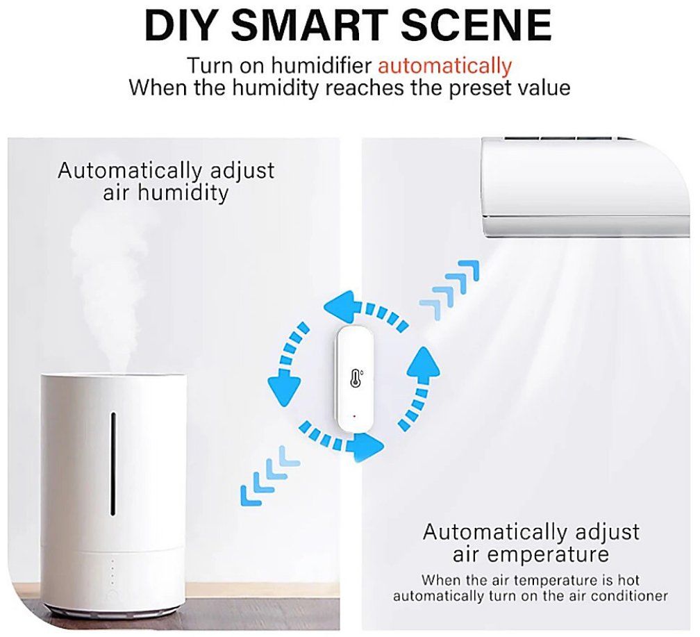 Sonstiges für Haushalt & Wohnen: WiFi Temperature Humidity Sensor Indoor Smart Life Sensor – Neu und originalverpackt aus Rupperswil von  4
