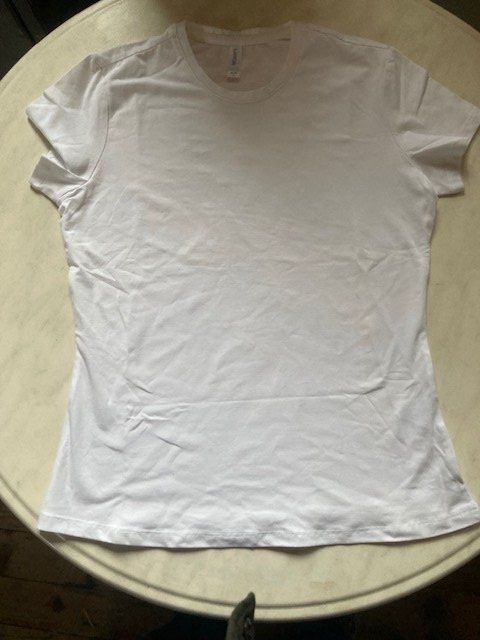 T-shirt: Damen T-Shirt, Weiss, Gr. L, Baumwolle, Sommer-Basic – Nuovo (secondo la descrizione) da Aarwangen venduto da to-hirschi